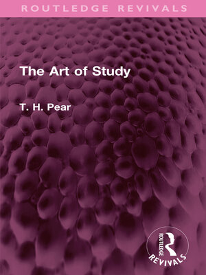 cover image of The Art of Study
